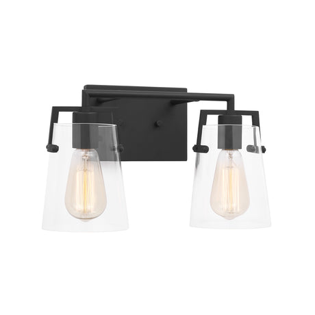 Glyn 2 Light Vanity, Matte Black