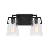Glyn 2 Light Vanity, Matte Black