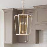 Rawlin Small Lantern Pendant 16" for Transitional home with White Cabinetry