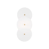 Ophelia Wall Sconce 13", Modern Brass and Layered Glass