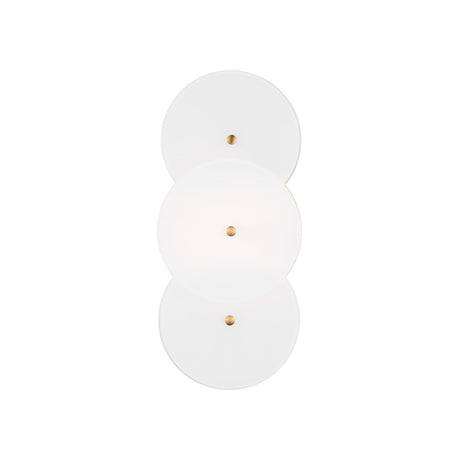 Ophelia Wall Sconce 13", Modern Brass and Layered Glass