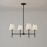 Declan 4 Light Chandelier 28" for Modern home with Gray Walls
