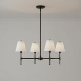 Declan 4 Light Chandelier 28", Black