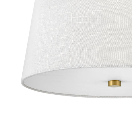 Declan Flush Mount 14", Satin Brass