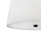 Declan Flush Mount 14", Black