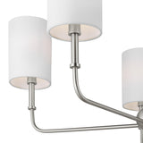 Remington 5 Light Chandelier 26", Brushed Nickel