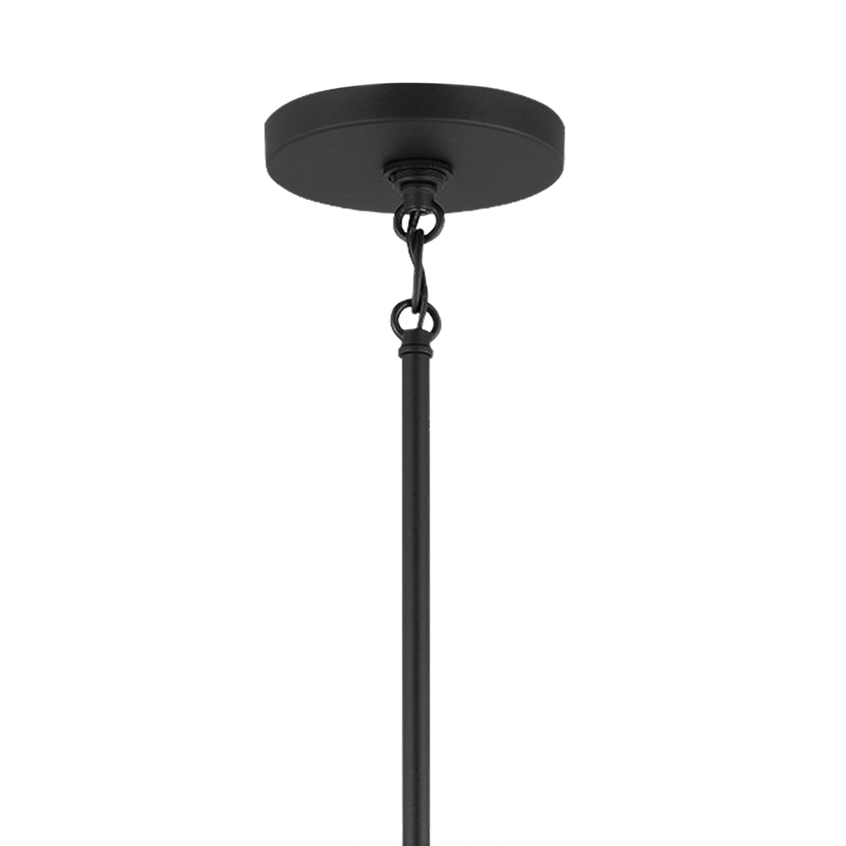 Remington 6 Light Linear Chandelier 44", Matte Black