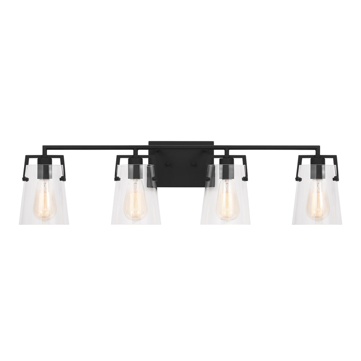 Glyn 4 Light Vanity, Matte Black