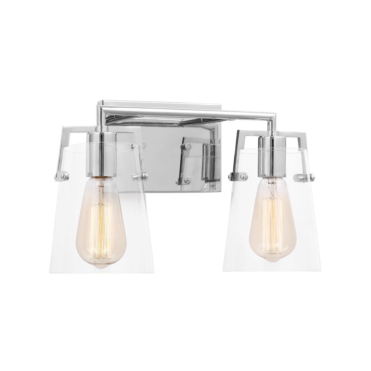 Glyn 2 Light Vanity, Chrome