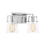 Glyn 2 Light Vanity, Chrome