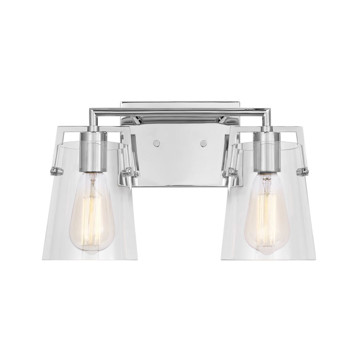 Glyn 2 Light Vanity, Chrome