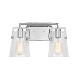 Glyn 2 Light Vanity, Chrome