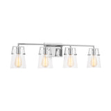 Glyn 4 Light Vanity, Chrome