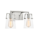 Glyn 2 Light Vanity, Brushed Nickel