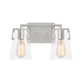 Glyn 2 Light Vanity, Brushed Nickel