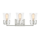 Glyn 3 Light Vanity, Brushed Nickel