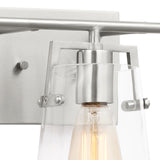 Glyn 3 Light Vanity, Brushed Nickel