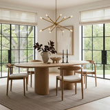 Ferris Large Chandelier 35", Modern Brass