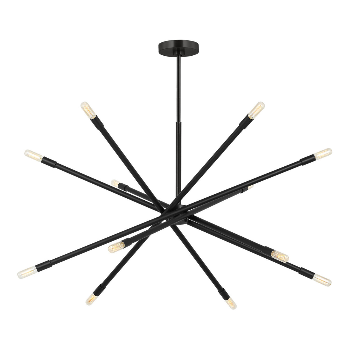 Ferris Extra Large Chandelier 42", Matte Black
