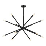 Ferris Extra Large Chandelier 42", Matte Black