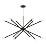 Ferris Extra Large Chandelier 42", Matte Black