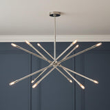 Ferris Extra Large Chandelier 42", Polished Nickel