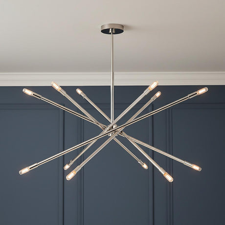 Ferris Extra Large Chandelier 42", Polished Nickel