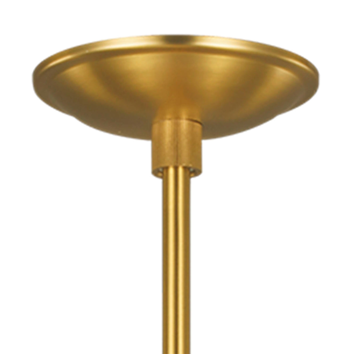 Astrid Pendant 20", Modern Brass and Milk Glass
