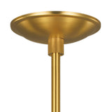 Astrid Pendant 20", Modern Brass and Milk Glass
