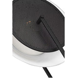 Astrid Wall Sconce 13", Matte Black and Milk Glass