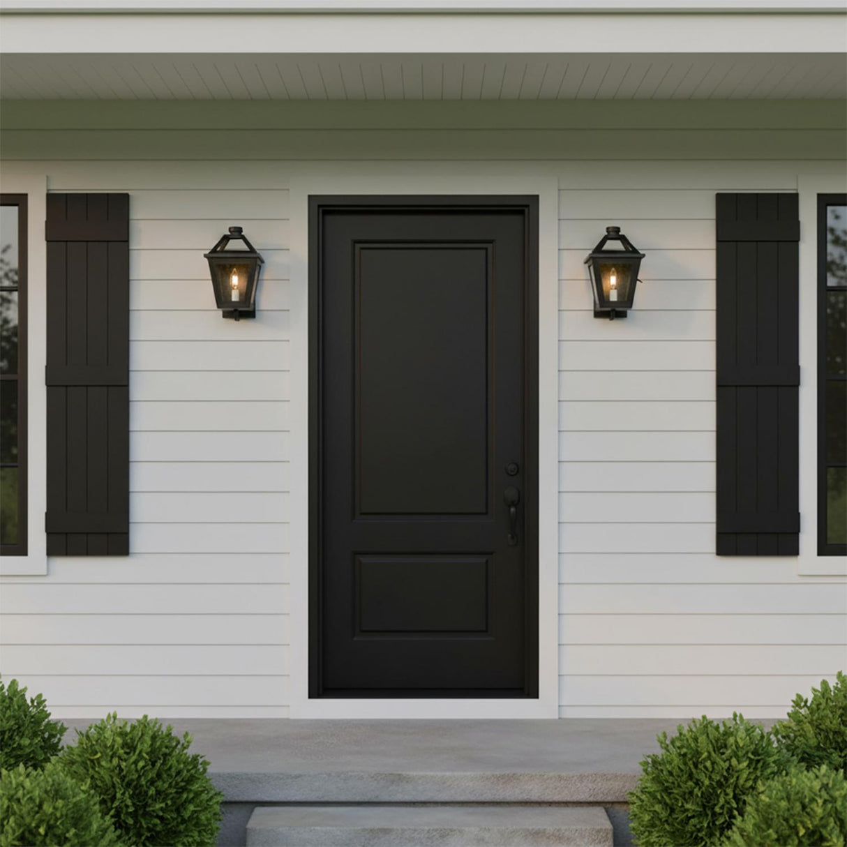 Fairmont Extra Small Outdoor Wall Light 13", Textured Black