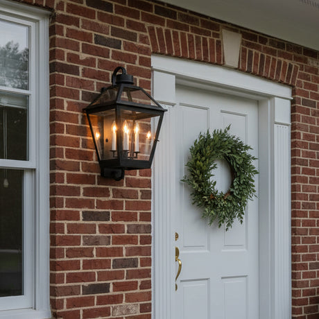Fairmont Extra Large Outdoor Wall Light 28" for Traditional home with Red Brick