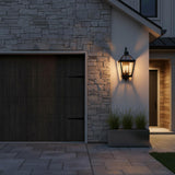 Fairmont Extra Large Outdoor Wall Light 28", Textured Black