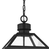 Fairmont Large Outdoor Hanging Light 14", Textured Black