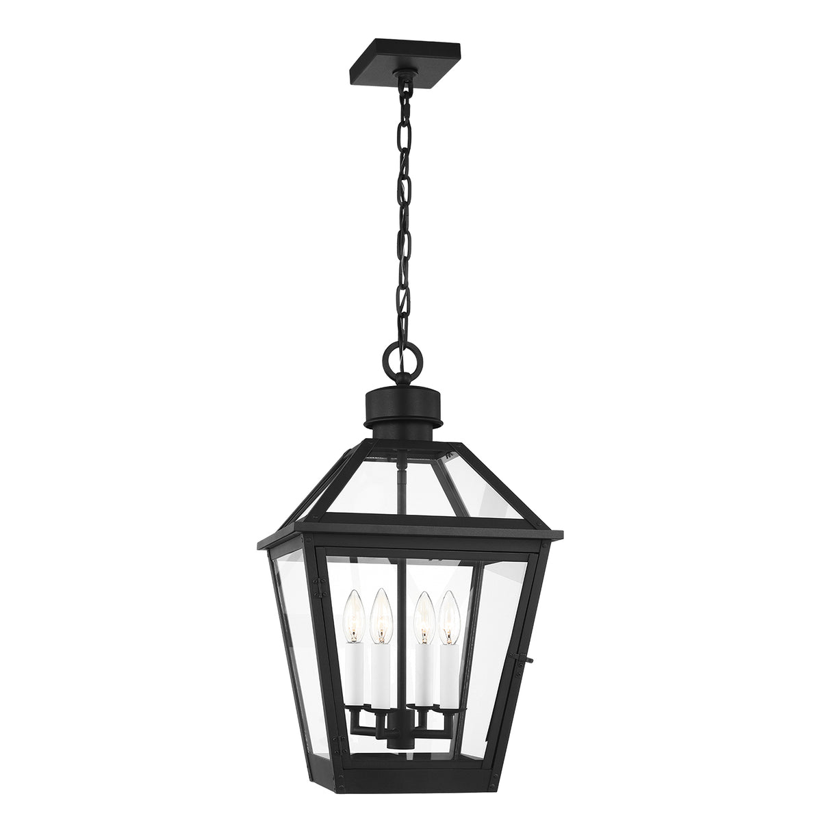 Fairmont Large Outdoor Hanging Light 14", Textured Black