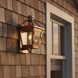 Fairmont Extra Small Outdoor Wall Light 13" for Transitional home with Warm Wood Siding