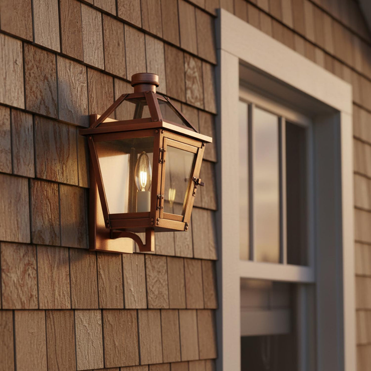 Fairmont Extra Small Outdoor Wall Light 13", Copper