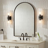 Barclay 2 Light Wall Sconce 20" for Modern home with White Tile