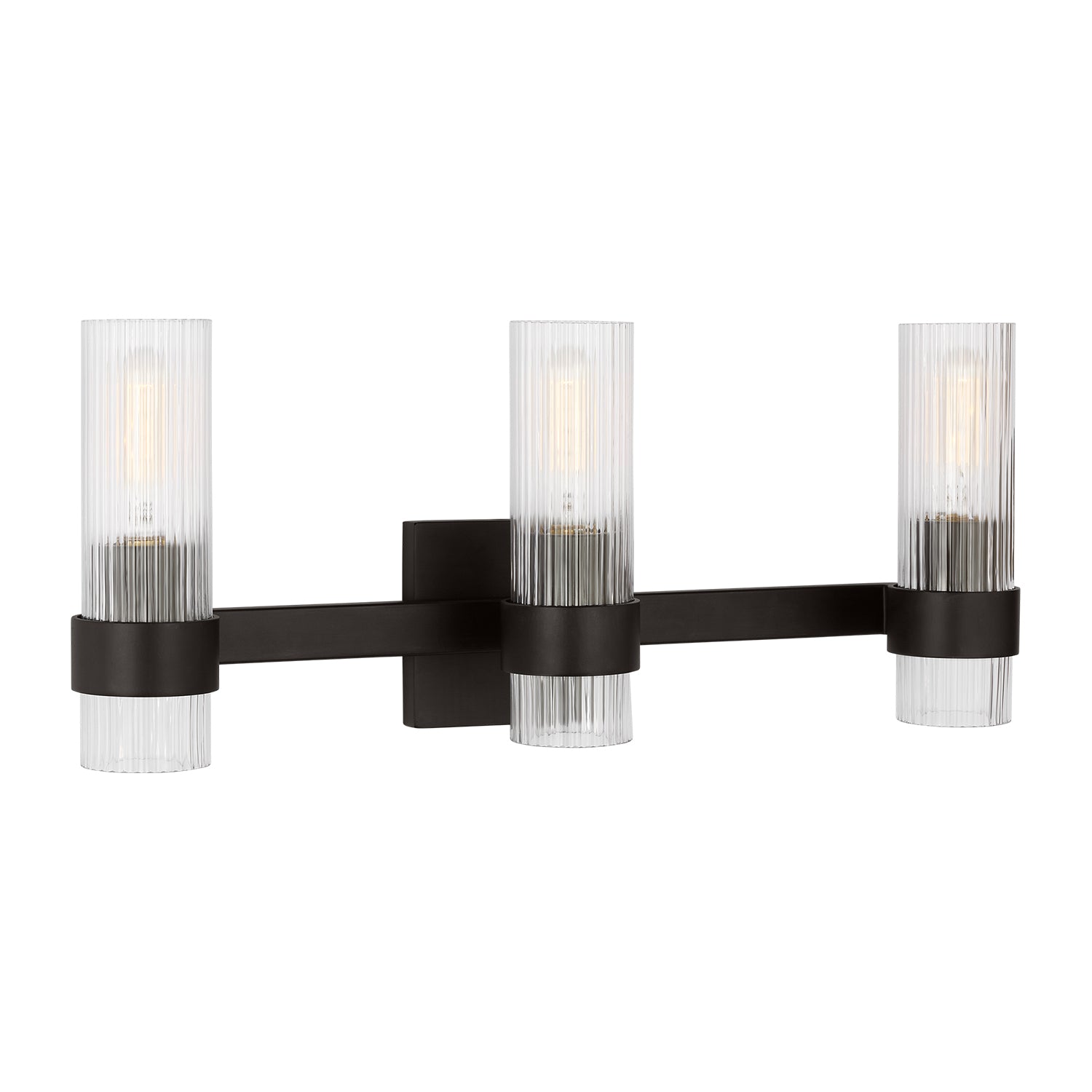 Barclay 3 Light Vanity, Aged Iron