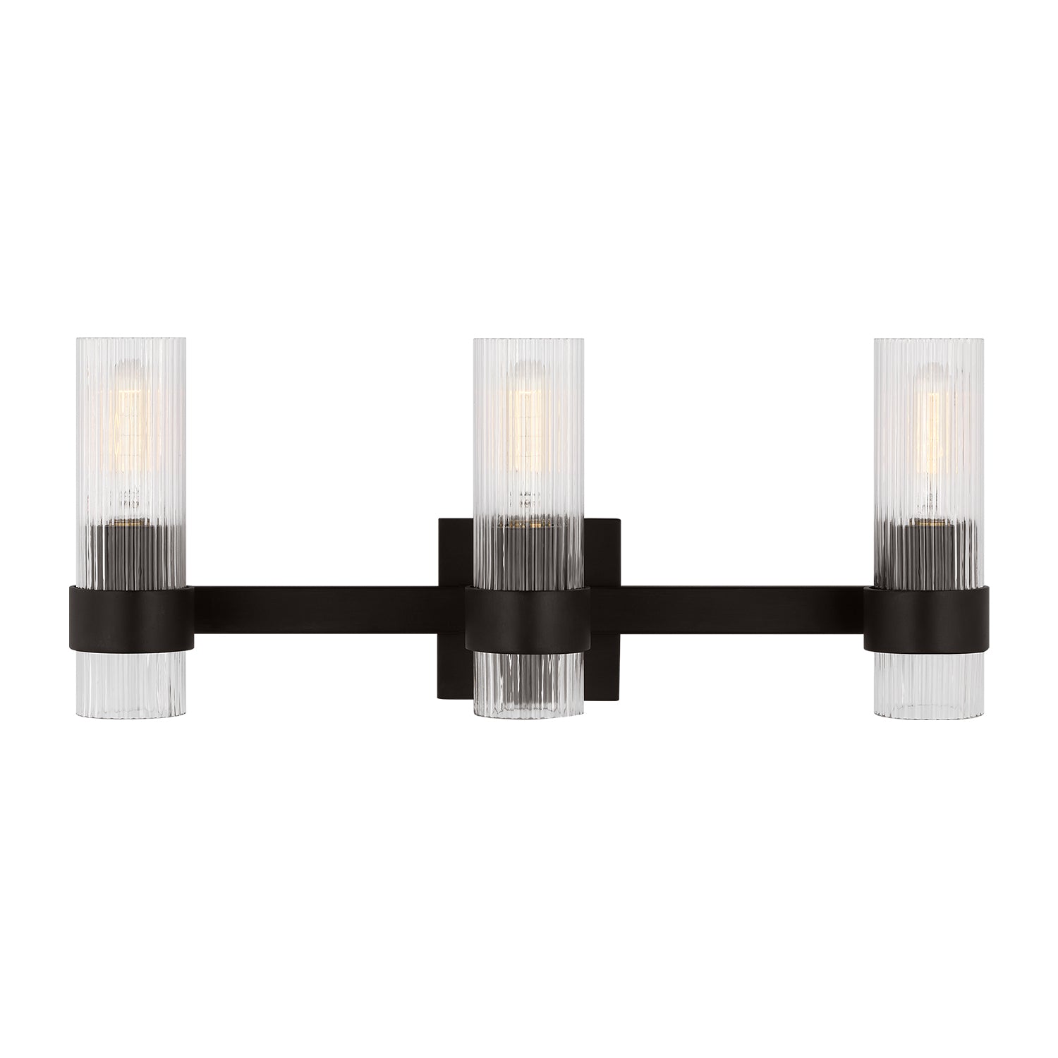 Barclay 3 Light Vanity, Aged Iron