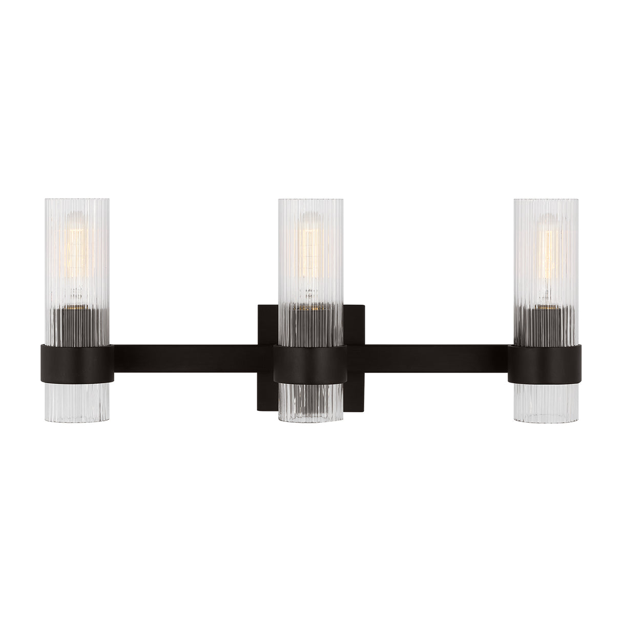 Barclay 3 Light Vanity, Aged Iron