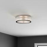 Barclay Flush Mount 14", Polished Nickel