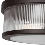 Barclay Flush Mount 14", Aged Iron