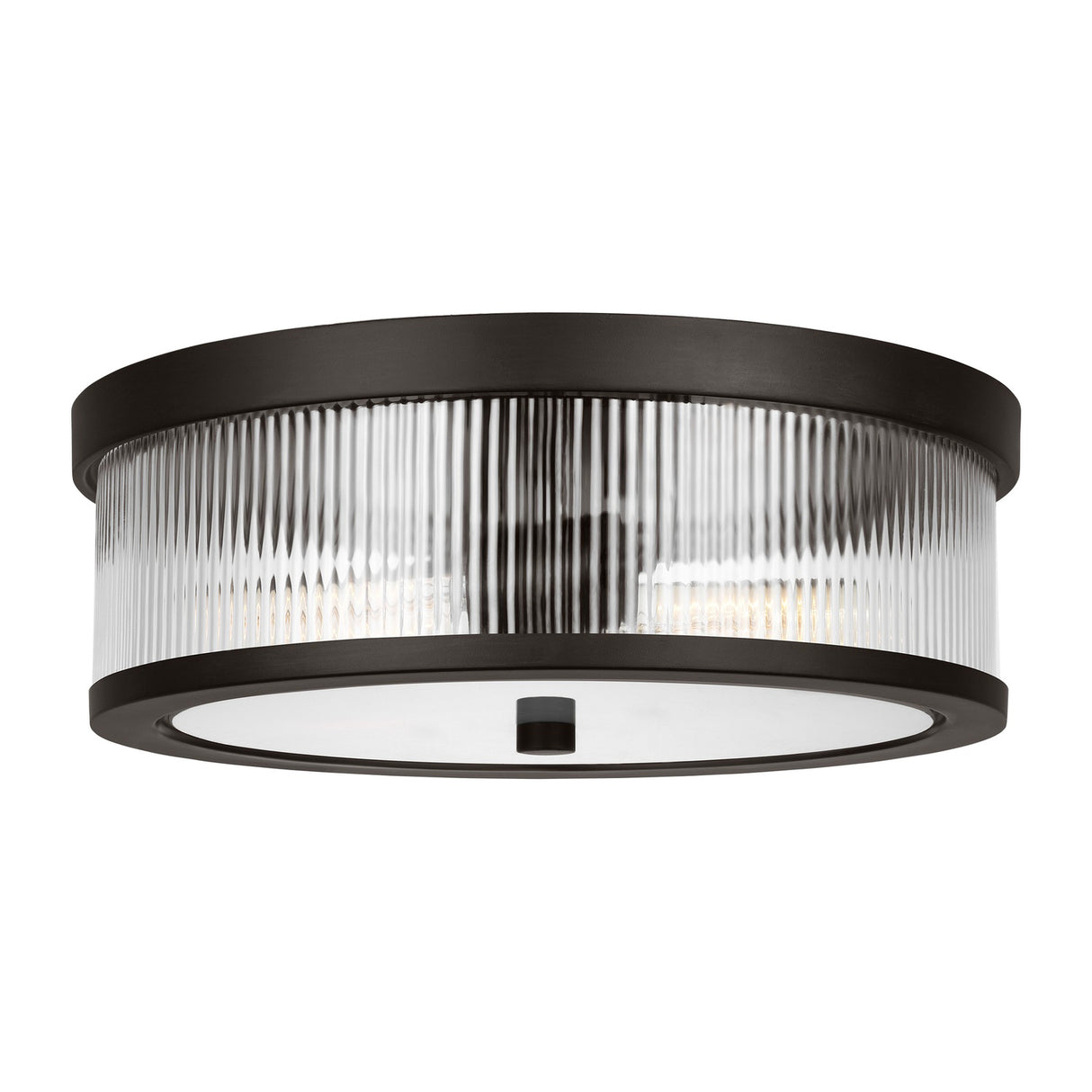 Barclay Flush Mount 14", Aged Iron