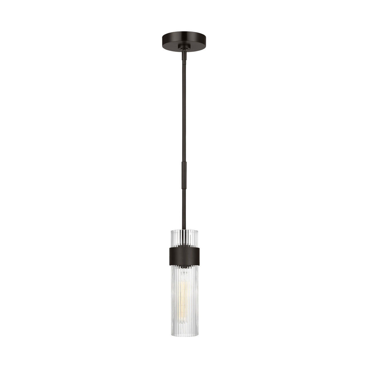 Barclay Small Pendant 3", Aged Iron