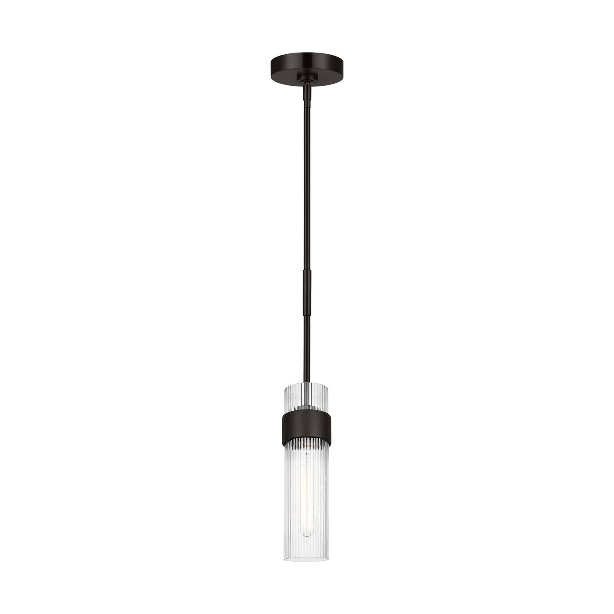 Barclay Small Pendant 3", Aged Iron