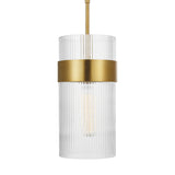 Barclay Medium Pendant 7", Modern Brass