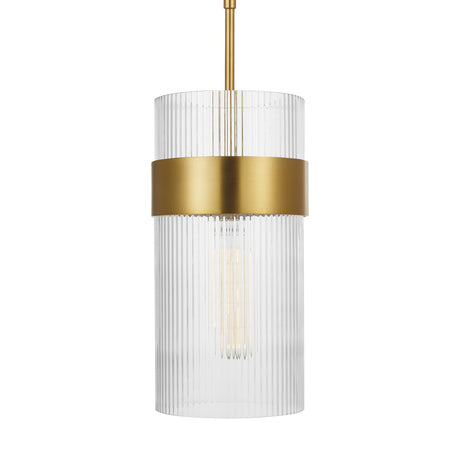Barclay Medium Pendant 7", Modern Brass