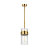 Barclay Medium Pendant 7", Modern Brass