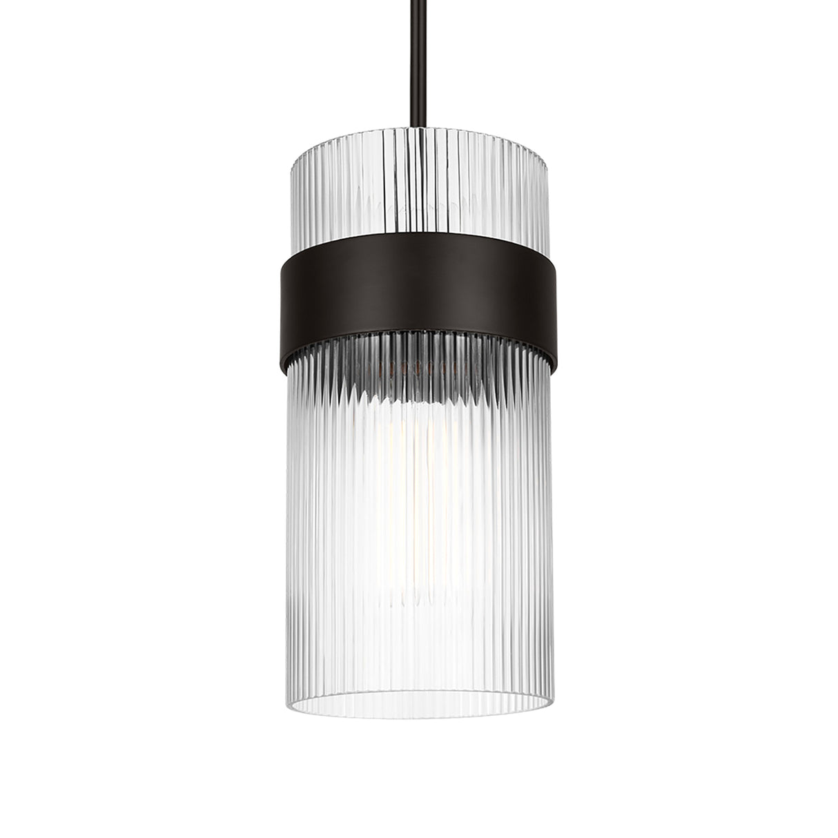 Barclay Medium Pendant 7", Aged Iron